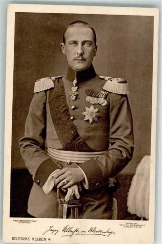 Herzog Albrecht Faksimile Wohlfahrtskarte Orden Uniform