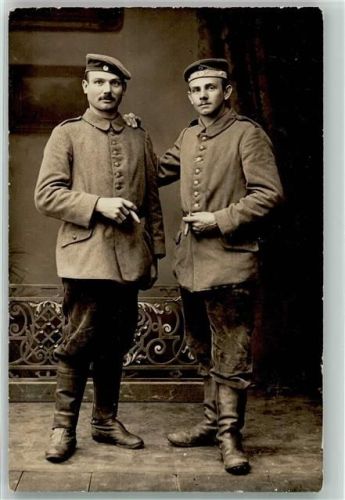 Soldaten mit einer Zigarre Hoffotograf K. Müller Memmingen