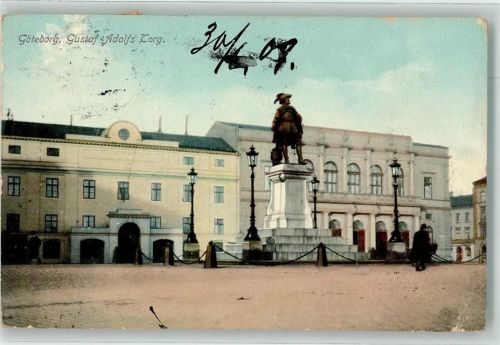 Göteborg 1909 Denkmal Gustaf Adolf