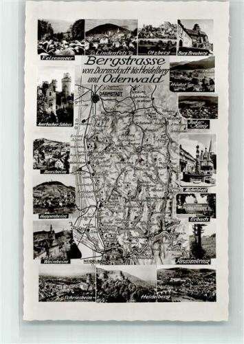 Erbach Bergstrasse von Darmstadt bis Heidelberg