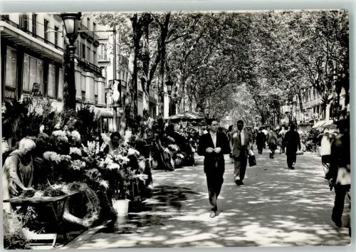 Barcelona Marktszene Rambla des Flores
