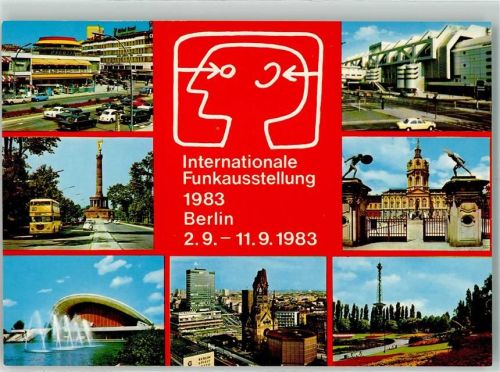 Tiergarten 1983 Internationale Funkausstellung Cafe Kranzler Schloss Charlottenburg Kaiser-Wilhelm-Gedächtniskirche Siegessäule Kongresshalle Schwangere Auster Funkturm