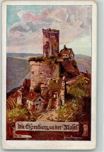 Ehrenburg sign. Pinggera Die Ehrenburg an der Mosel Bund der Deutschen in Niederösterreich Karte Nr. 233