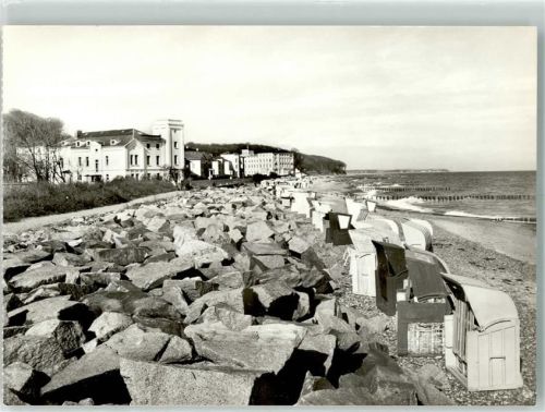 Heiligendamm Strandpromenade und Strandkörbe an der Ostsee VEB Bild und Heimat