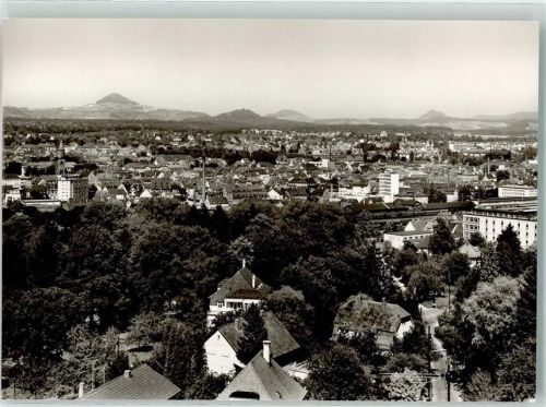 Göppingen mit den drei Kaiserbergen Hohenstaufen Hohenrechberg Stuifen
