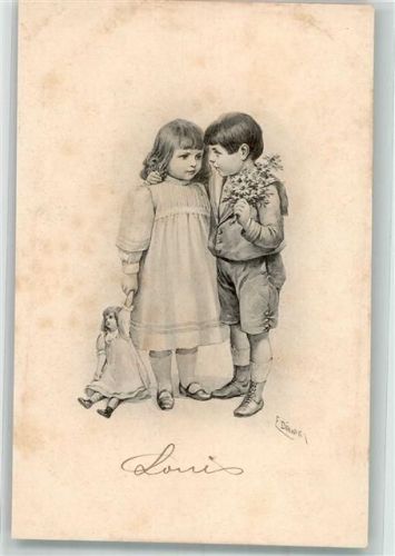 Kinder Puppe Matrosenanzug Serie 1655 Kunstverlags-Anstalt Rafael Neuber