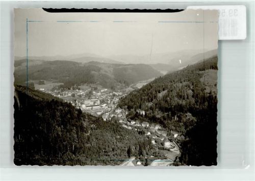 St. Blasien Foto Original aus Archiv eines Ansichtskartenverlags Vogelschau Ort handschriftlich