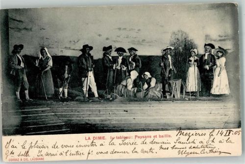 1905 La Dime 1er tableau: Paysans et baillis