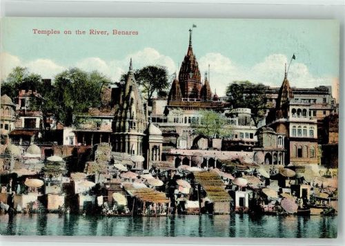 Benares Marktszene Tempel