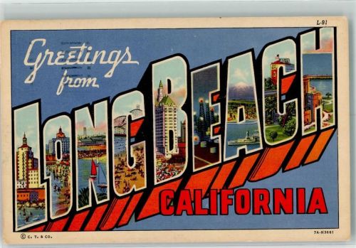 Long Beach 1958 Grüße aus
