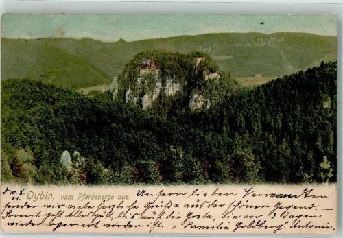 Kurort Oybin 1901 Blick vom Pferdeberge