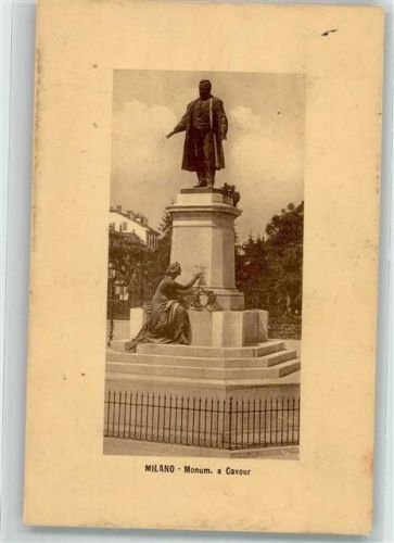 20100 Milano 1913 Foto AK Denkmal Cavour