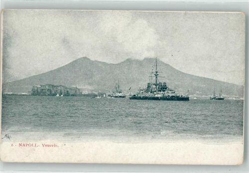 Napoli Vesuv Dampfschiff