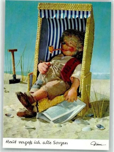 Heut vergess ich alle Sorgen Strandkorb Pfeife Nr. 342