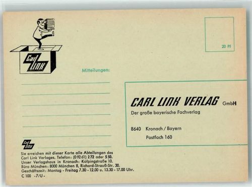 Kronach Handlung Carl Link Verlag