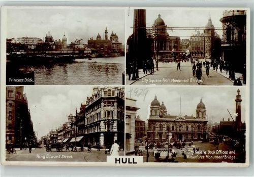 Hull 1929 Princess Dock City Square King Edward Street