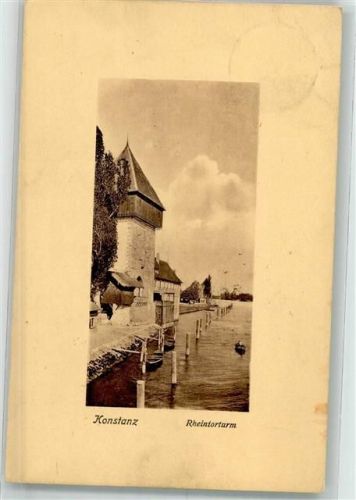 Konstanz 1910 Rheintorturm Verlag Geschwister Moos No. 1529