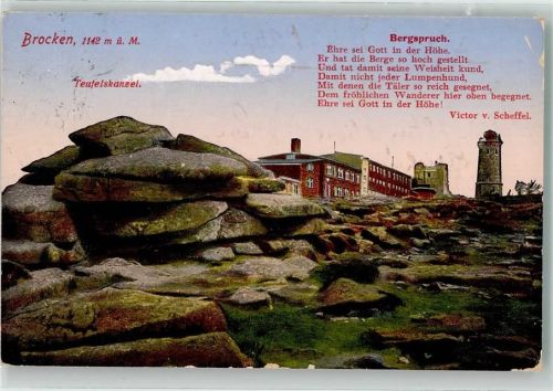 Brocken 1931 Wetterstation Hotel Teufelskanzel