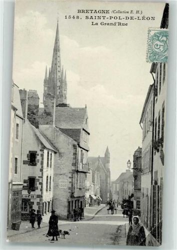 Saint-Pol-de-Leon 1905 La Grand Rue