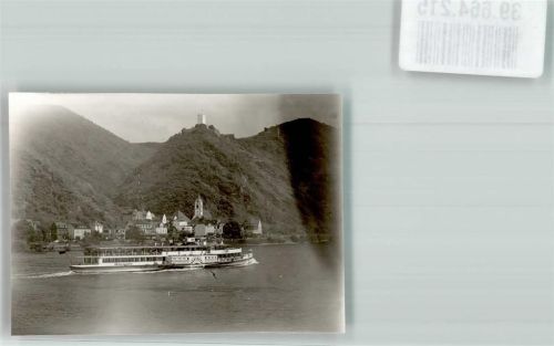 Kamp-Bornhofen mit Wallfahrtskirche und Burg Sterrenberg Rheinschifffahrt Foto Original aus Archiv eines Ansichtskartenverlags Ort lt. Recherche