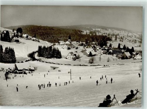 Altglashütten mit Skihang und Skilift Fotograf Faller
