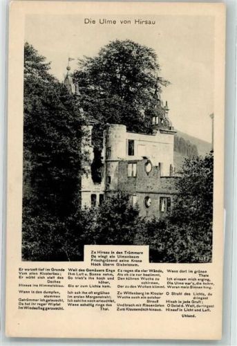 Hirsau Die Ulme von Gedicht von Uhland