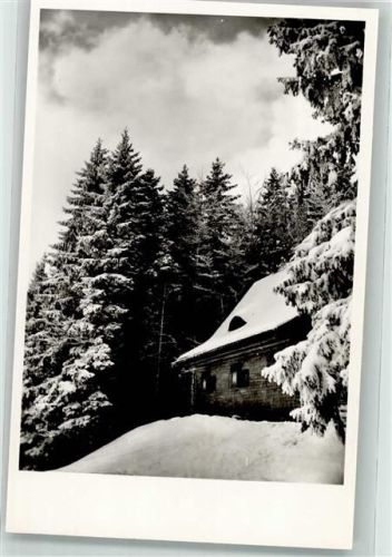 Münstertal Winter Hütte Hubertus