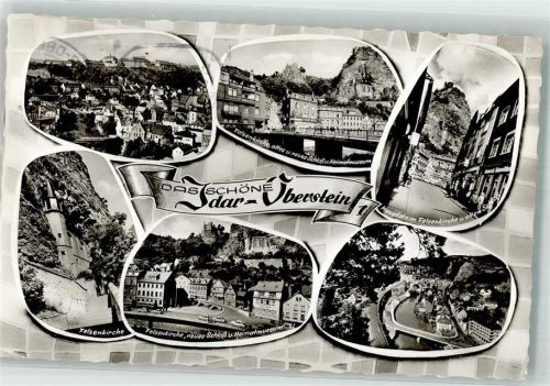 Idar-Oberstein 1964 Schloss Felsenkirche Hauptstrasse