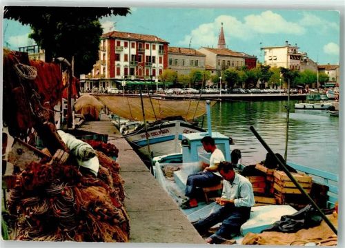 Grado 1969 Hafen fischer