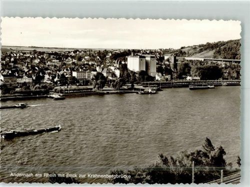 Andernach Rhein Hafen Krahnenbergbrücke
