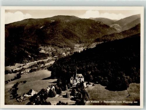 Badenweiler Fliegeraufnahme Haus Waldeck