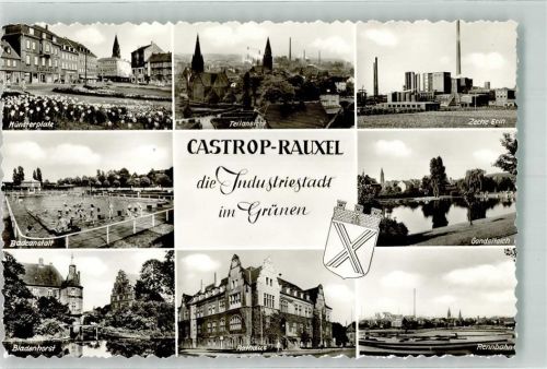 Castrop-Rauxel Münsterplatz Zeche Erin Gondelteich Badeanstalt Bladenhorst Rathaus
