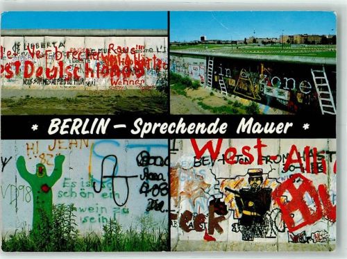 Berlin Mitte Berliner Mauer mit Graffiti