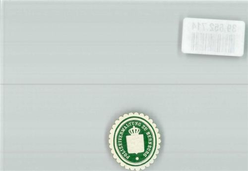 Bernburg Polizeiverwaltung zu Bernburg