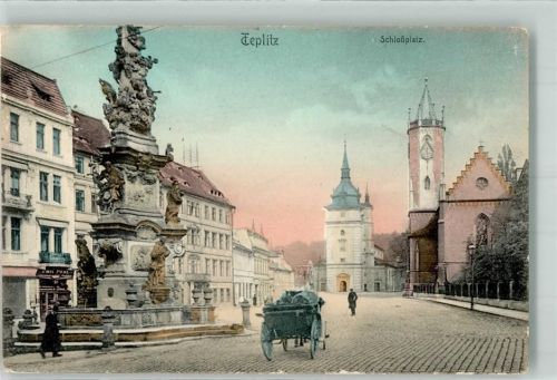 Teplice Schlossplatz Denkmal