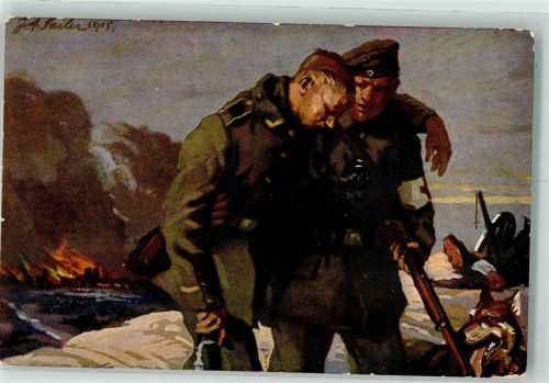 1916 sign. Sailer Rotes Kreuz Feldpost WK I Landw.Div.Bredow