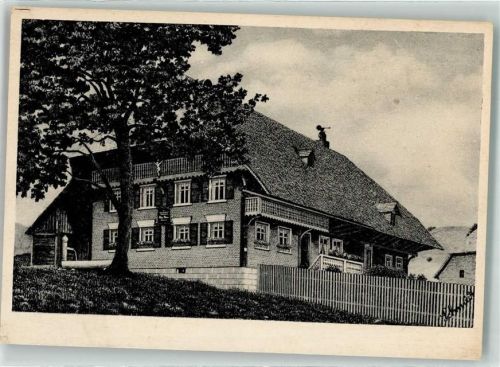 Bernau Hans Thoma Haus Federzeichnung