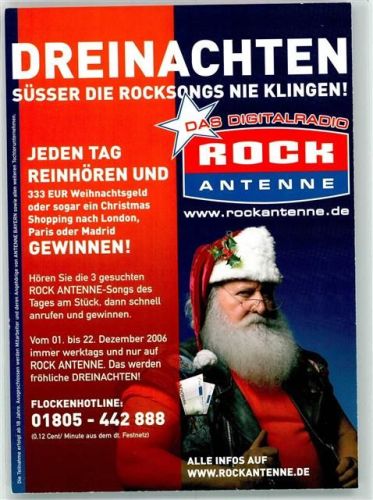 1906 Weihnachtsmann Radio Rock Antenne