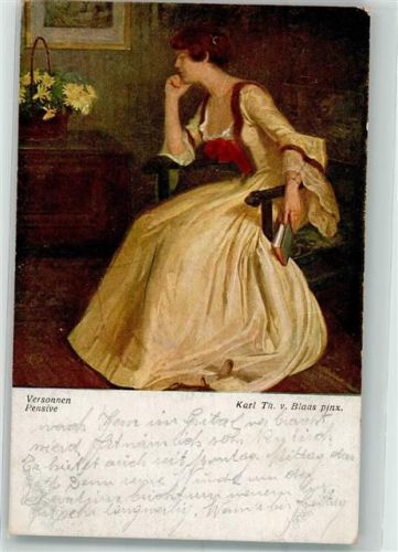 sign. Blaas Karl Th. v. Versonnen Frau B.K.W.I. Nr. 2052