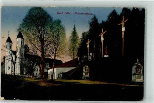 Bad Tölz 1917 Kirche Kalvarienberg Feldpost WK I 30.San.-Regt. 1. Komp.