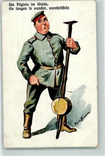 1915 Verlag SW + SB 969 Soldat Musikinsxtrument Humor WK I