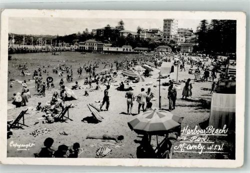 Auckland Schwimmbad Strand Harbour Beach Luftpost Foto AK