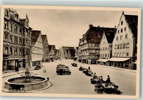 Biberach Marktplatz Oldtimer