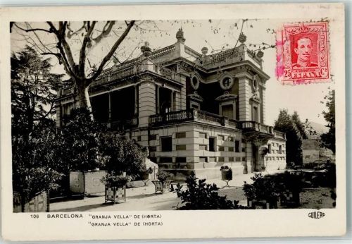 Barcelona 1929 Granja Vella Biefmarke Bildseite