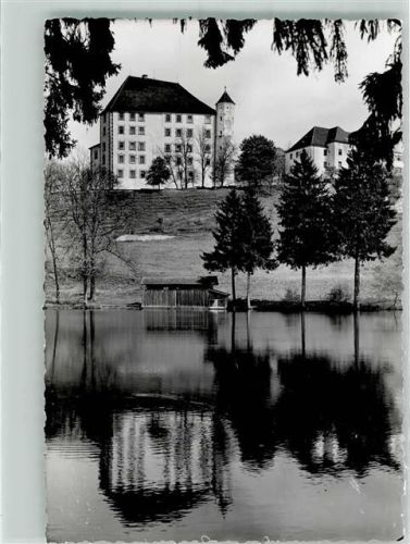 Grönenbach Schloss Ort handschriftlich Foto Original aus Archiv eines Ansichtskartenverlags