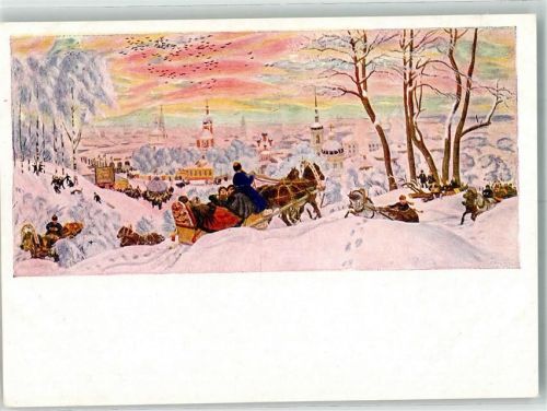 sign. Koustodiev, B. Winter Schlittenfahrt