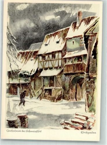 Gochsheim sign. Willi Müller Winter Kirchgaden