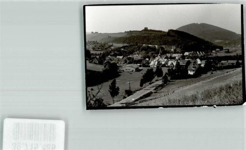 Oberkirchen Sportplatz Ort handschriftlich Foto Original aus Archiv eines Ansichtskartenverlags