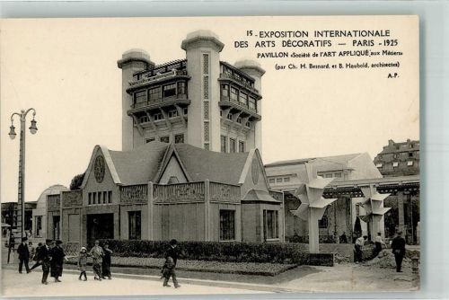 Paris 1925 Exposition Internationale des Arts Decoratifs Pavillon Art Appliqué