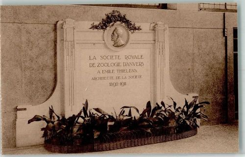 Antwerpen Aquarium Denkmal Thielens
